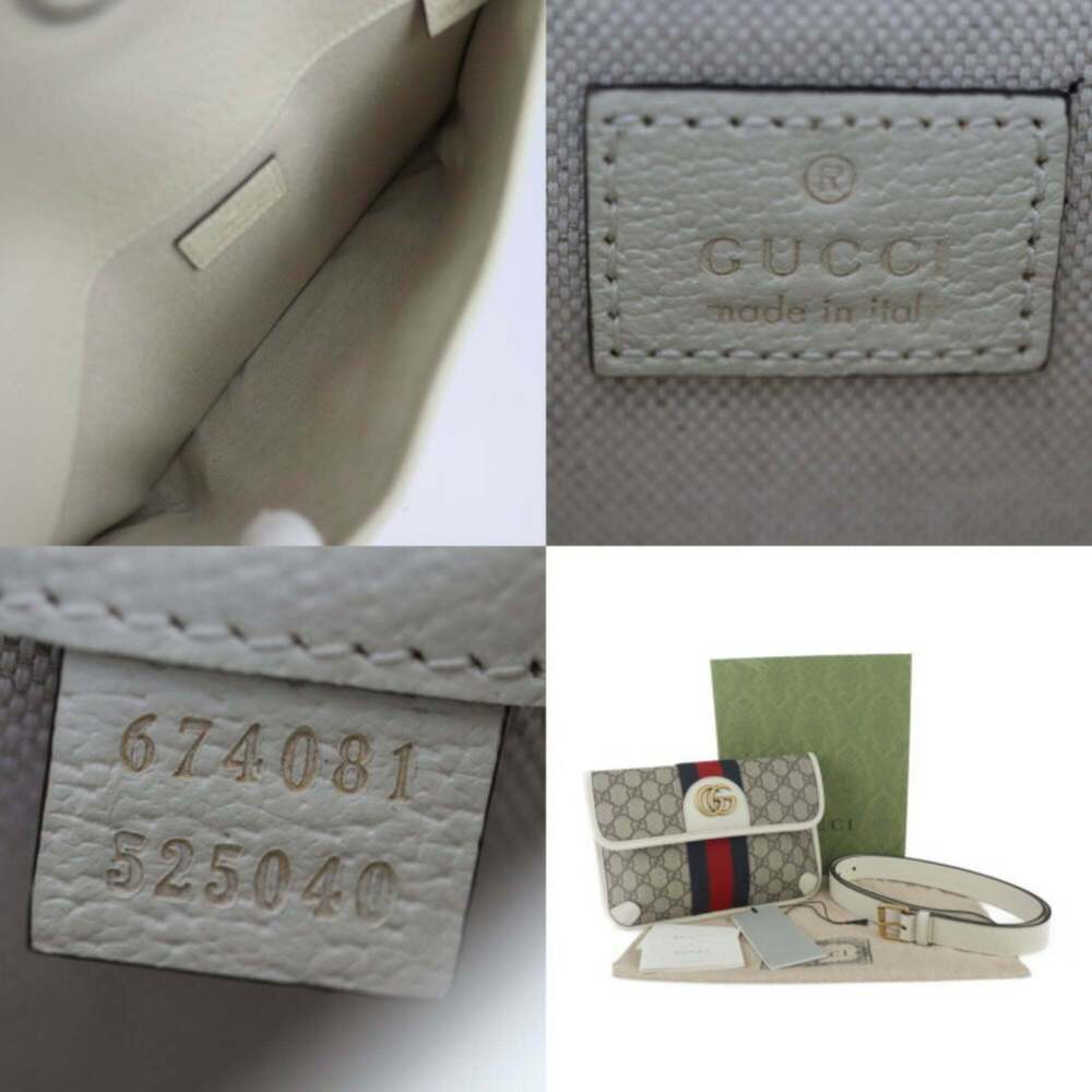 GUCCI Cream Leather Fanny Pack - Picture 8 of 8
